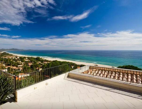 Magnificent Villa: Super Panoramic Costa Rei Bagian luar foto
