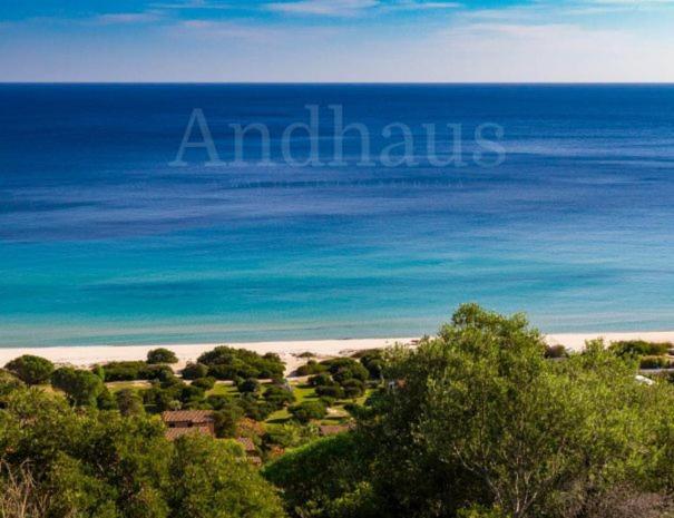 Magnificent Villa: Super Panoramic Costa Rei Bagian luar foto