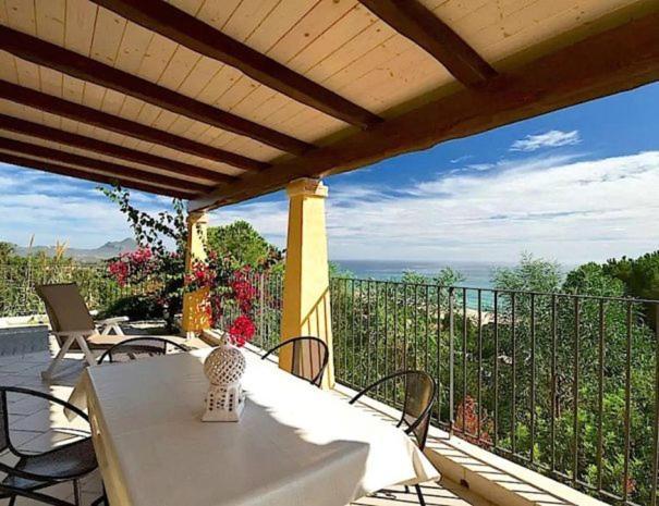 Magnificent Villa: Super Panoramic Costa Rei Bagian luar foto